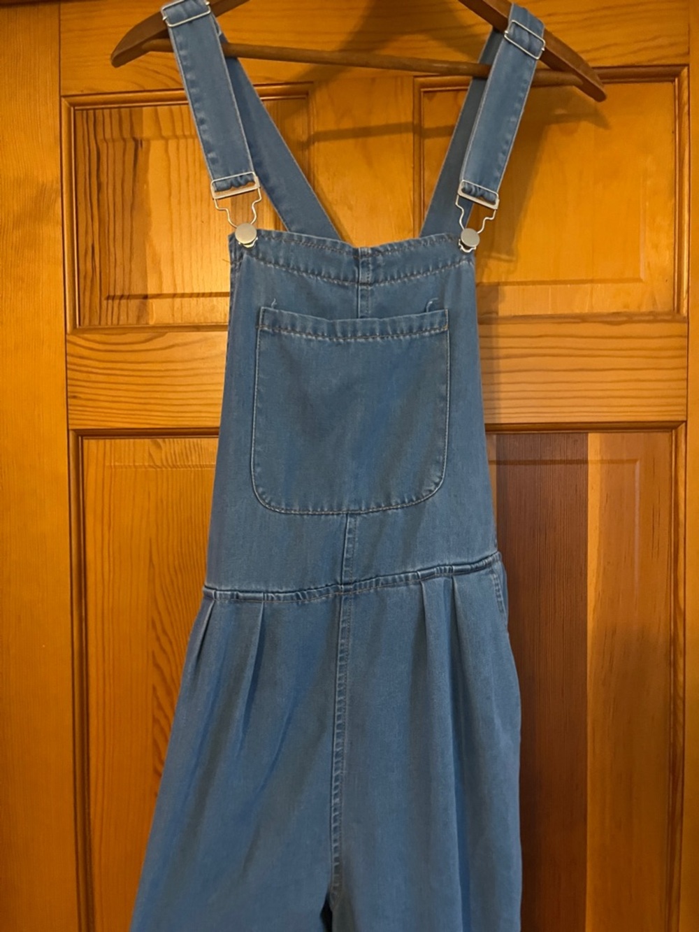 Spring Light Denim Blue Women's Overalls Jumpsuit